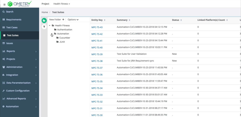 Screenshot Of QMetry for test management tools for jira