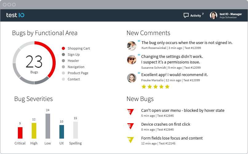 Screenshot Of Test IO for test management tools for jira