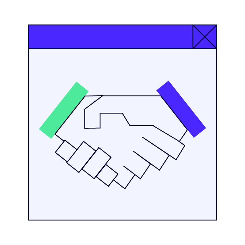Illustration of A Handshake Infographic