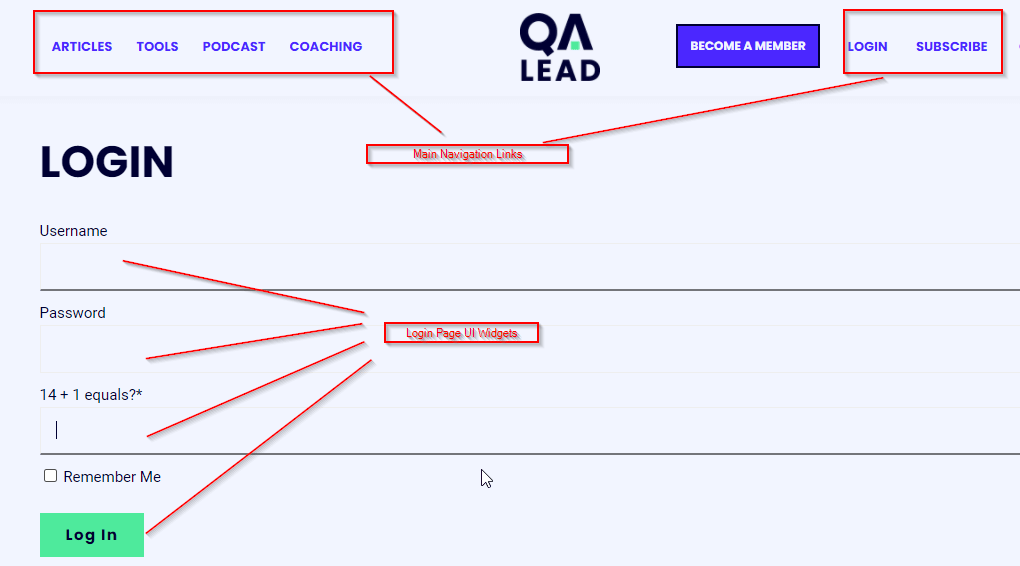 QAL Object Repository Screenshot